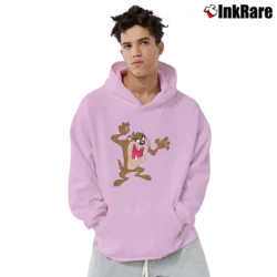 Men’s Looney Tunes Tasmanian Devil Pullover Hoodie in light pink | Cozy, Durable, Modern Fit