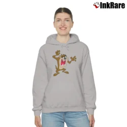 Women’s Looney Tunes Tasmanian Devil Cozy Hoodie in sport grey | Warm, Structured, Stylish
