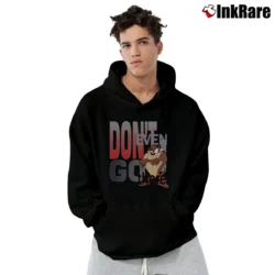Men’s Looney Tunes Tasmanian Devil Warner Bros Pullover Hoodie in black | Cozy, Durable, Modern Fit