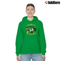 Women’s Looney Tunes Warner Bros Tweety Bugs Bunny Daffy Duck Cozy Hoodie in irish green | Warm, Structured, Stylish