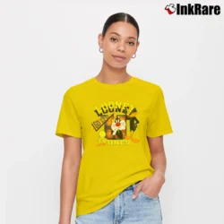 Women’s Looney Tunes Warner Bros Tweety Bugs Bunny Daffy Duck Signature T-Shirt in yellow | Soft, Flattering Fit
