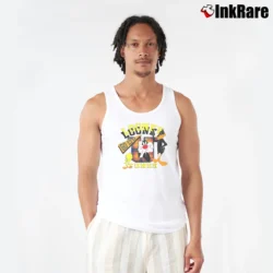 Men’s Looney Tunes Warner Bros Tweety Bugs Bunny Daffy Duck Tank Top in white | Breathable, Active-Friendly Design