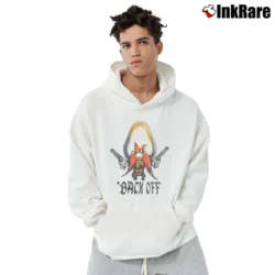 Men’s Looney Tunes Yosemite Sam Back Off Pullover Hoodie in white | Cozy, Durable, Modern Fit
