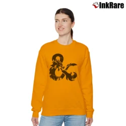 Women’s Loot Crate Dungeons And Dragons Ampersand Relaxed Sweatshirt in orange | Soft, Laid-Back Vibe