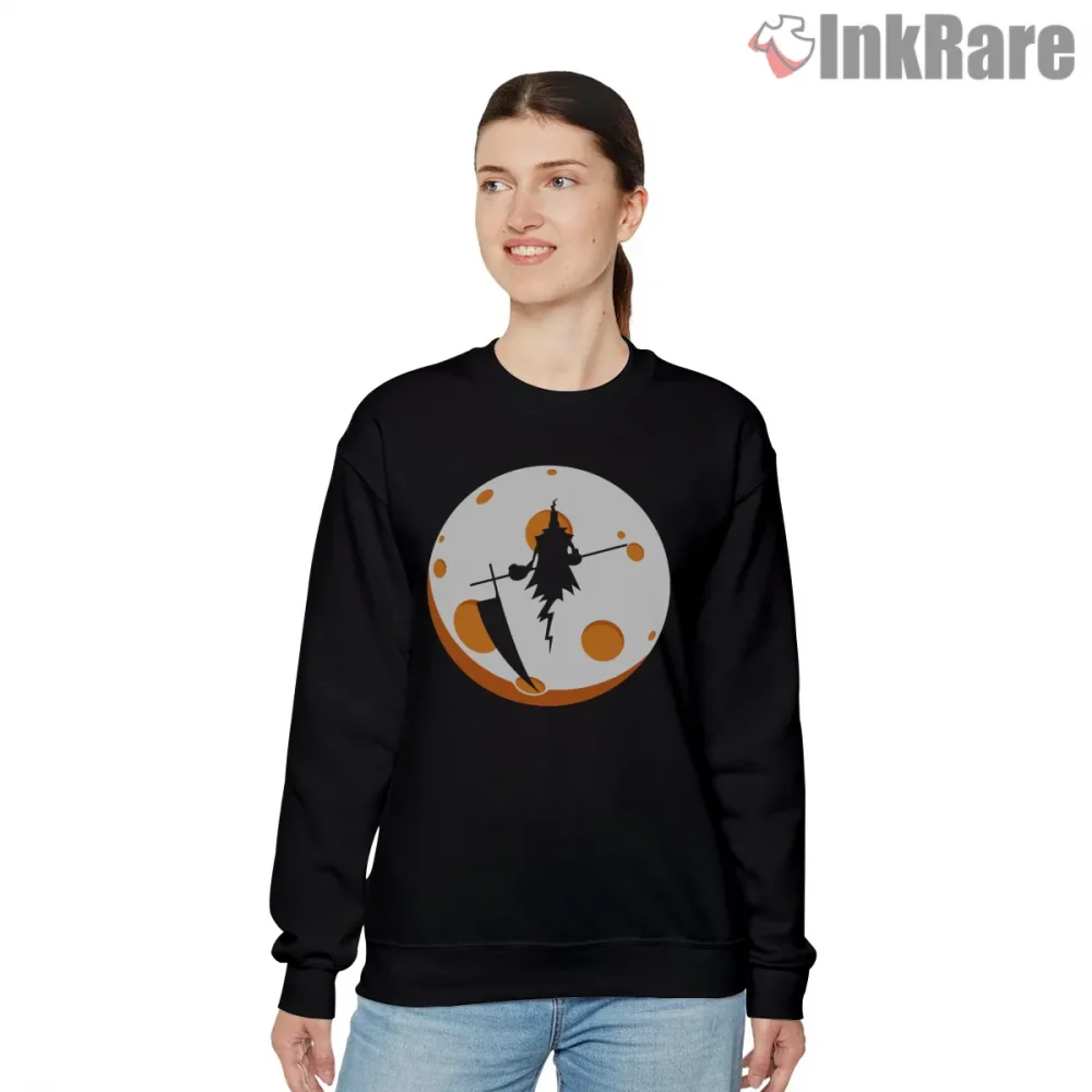 Lord Death Reaper Orange Moon Silhouette Shirt on graphic shirt for women graphic tee