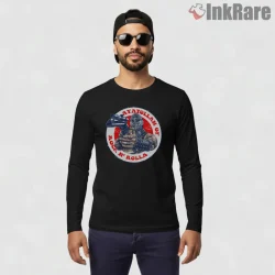 Lord Humungus Ayatollah Of Rock And Rolla Badge Shirt on black long sleeve shirt for men graphic tee