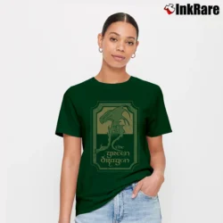 Women’s Lord Of The Rings Green Dragon Tavern Fantasy Signature T-Shirt in forest green | Soft, Flattering Fit