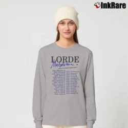 Women’s Lorde Melodrama World Tour Concert Long-Sleeve Top in sport grey | Sleek, Versatile, All-Season