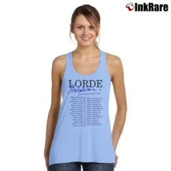 Women’s Lorde Melodrama World Tour Concert Tank Top in light blue | Lightweight, Movement-Friendly