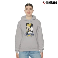 Women’s Los Angeles Chargers American Football Team Mimi Mouse Disney Cozy Hoodie in sport grey | Warm, Structured, Stylish