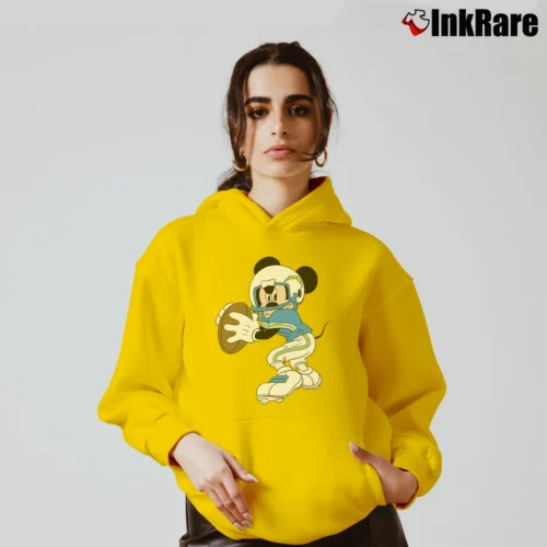 Los Angeles Chargers Football Mickey Mouse Walt Disney Women’s Cozy Hoodie in yellow – Urban Chic Women’s Los Angeles Chargers Football Mickey Mouse Walt Disney Cozy Hoodie in yellow | Warm, Structured, Stylish
