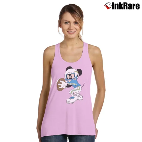 Los Angeles Chargers Football Mickey Mouse Walt Disney Women’s Essential Tank in light pink – Summer Ready Women’s Los Angeles Chargers Football Mickey Mouse Walt Disney Tank Top in light pink | Lightweight, Movement-Friendly