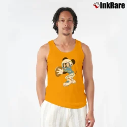 Men’s Los Angeles Chargers Football Mickey Mouse Walt Disney Tank Top in orange | Breathable, Active-Friendly Design
