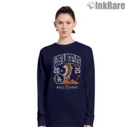 Los Angeles Dodgers 2025 Fall Classic Shirt front women long sleeve navy