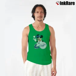 Men’s Los Angeles Dodgers Mickey Mouse MLB Champions Tank Top in irish green | Breathable, Active-Friendly Design