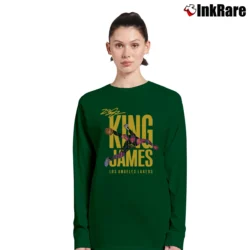 Women’s los angeles lakers lebron james king james for NBA Fans Long-Sleeve Top in forest green | Sleek, Versatile, All-Season