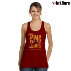 Women’s los angeles lakers lebron james king james for NBA Fans Tank Top in maroon | Lightweight, Movement-Friendly