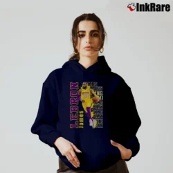 Women’s Los Angeles Lakers LeBron James King of Basketball Cozy Hoodie in navy | Warm, Structured, Stylish