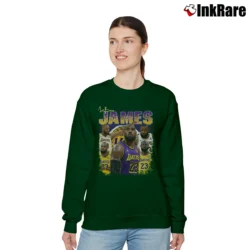 Women’s Los Angeles Lakers LeBron James Relaxed Sweatshirt in forest green | Soft, Laid-Back Vibe