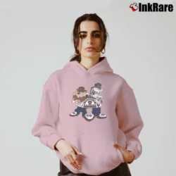 Women’s Los Angeles Raiders X Looney Tunes Cozy Hoodie in light pink | Warm, Structured, Stylish