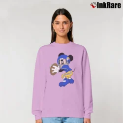 Women’s Los Angeles Rams Football Mickey Mouse Walt Disney Relaxed Sweatshirt in light pink | Soft, Laid-Back Vibe