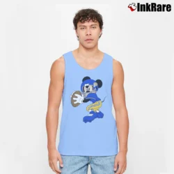 Men’s Los Angeles Rams Football Mickey Mouse Walt Disney Tank Top in light blue | Breathable, Active-Friendly Design