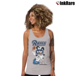 Women’s Los Angeles Rams Mickey Mouse Super Bowl Tank Top in sport grey | Lightweight, Movement-Friendly