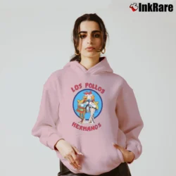 Women’s Los Pollos Hermanos Breaking Bad Cozy Hoodie in light pink | Warm, Structured, Stylish