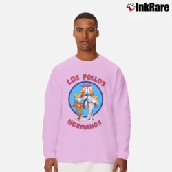 Men’s Los Pollos Hermanos Breaking Bad Long-Sleeve Shirt in light pink | Sleek, Lightweight, Year-Round Wear