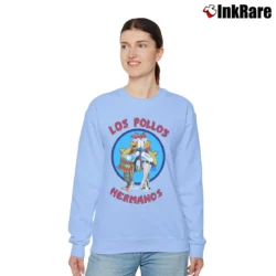 Women’s Los Pollos Hermanos Breaking Bad Relaxed Sweatshirt in light blue | Soft, Laid-Back Vibe
