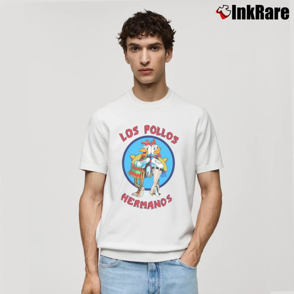 Men’s Los Pollos Hermanos Breaking Bad Classic T-Shirt in white | Soft, Breathable Everyday Wear