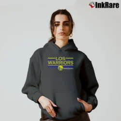 Women’s Los Warriors Basketball Cozy Hoodie in charcoal | Warm, Structured, Stylish