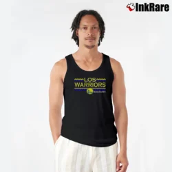 Men’s Los Warriors Basketball Tank Top in black | Breathable, Active-Friendly Design