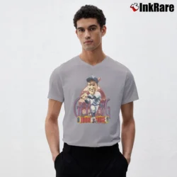 Men’s Lou Gehrig Yankees Caricature Babe Ruth Mickey Mantle V-Neck Tee in sport grey | Sharp, Breathable, Everyday Staple