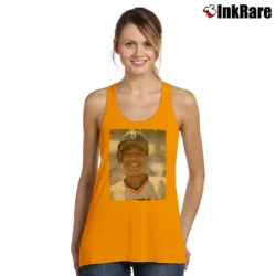 Women’s Lou Whitaker Sweet Lou Baseball Tank Top in orange | Lightweight, Movement-Friendly