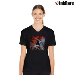 Women’s Loudblast Frozen Moments Metal V-Neck Tee in black | Chic Neckline, Soft Texture