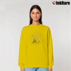Women’s Louis Vuitton Logo Print Fashion Relaxed Sweatshirt in yellow | Soft, Laid-Back Vibe