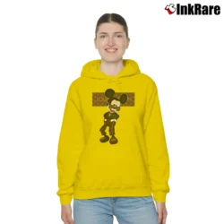 Women’s Louis Vuitton Mickey Mouse Fashion Cozy Hoodie in yellow | Warm, Structured, Stylish