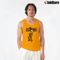 Men’s Louis Vuitton Mickey Mouse Fashion Tank Top in orange | Breathable, Active-Friendly Design