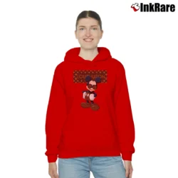 Women’s Louis Vuitton Stripe Mickey Mouse Cozy Hoodie in red | Warm, Structured, Stylish
