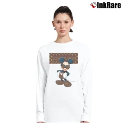 Women’s Louis Vuitton Stripe Mickey Mouse Long-Sleeve Top in white | Sleek, Versatile, All-Season