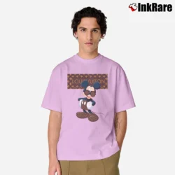 Men’s Louis Vuitton Stripe Mickey Mouse Classic T-Shirt in light pink | Soft, Breathable Everyday Wear