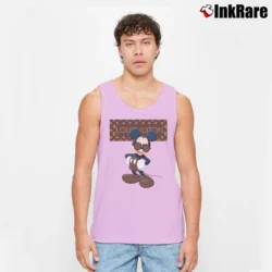 Men’s Louis Vuitton Stripe Mickey Mouse Tank Top in light pink | Breathable, Active-Friendly Design