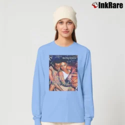 Women’s Love And Basketball Poster Long-Sleeve Top in light blue | Sleek, Versatile, All-Season