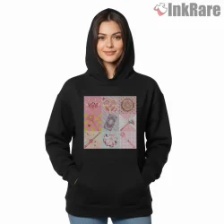 Love Is The Weapon Magical Girl Icon Shirt on black hoodie for women graphic tee