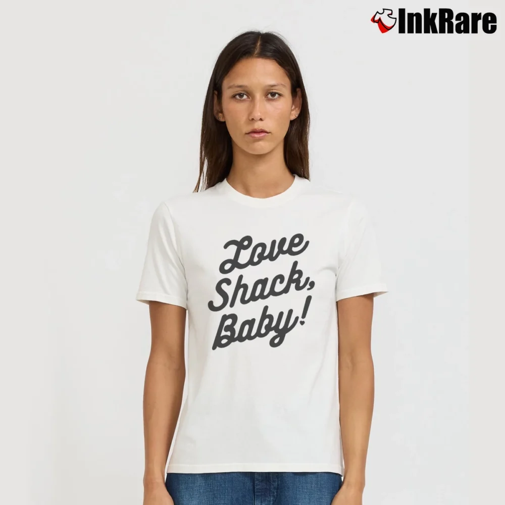 Women’s Love Shack Baby Signature T-Shirt in white | Soft, Flattering Fit