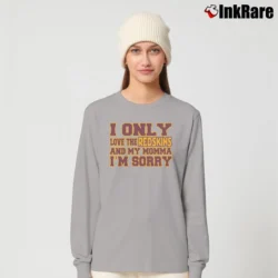 Women’s love the washing redskins and my momma football pride retro fan Long-Sleeve Top in sport grey | Sleek, Versatile, All-Season