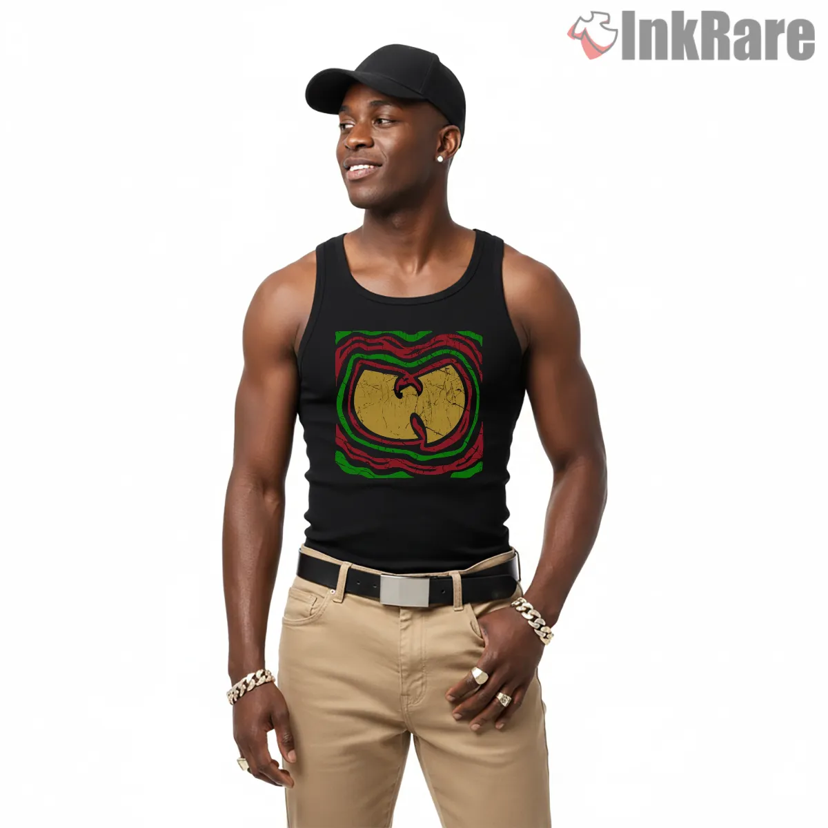 Low End Theory Inspired Wu Tang Parody Tank Top Black Low End Theory Inspired Wu Tang Parody Shirt on black tank top for men graphic tee