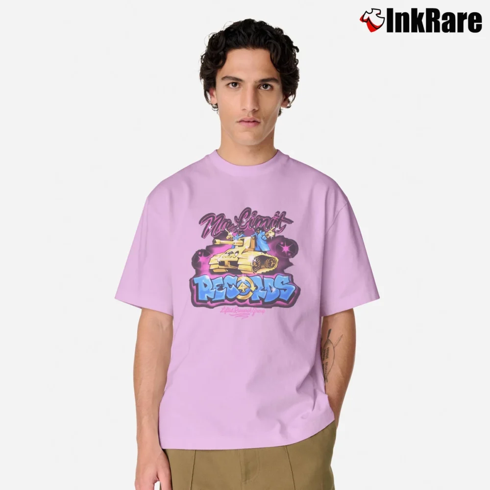 Men’s Lrg No Limit Airbrush Logo Rap Classic T-Shirt in light pink | Soft, Breathable Everyday Wear