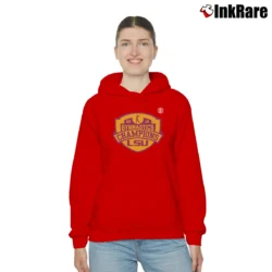 Women’s LSU Tigers 2019 SEC Gymnastics Champs Cozy Hoodie in red | Warm, Structured, Stylish